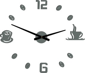 SENTOP | Nalepovacie hodiny na stenu káva I SENTOP 12P023 analógové