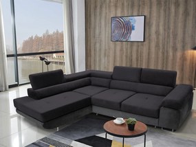 Rohová sedacia súprava Ascend L (sivá + sivá) (L). Akcia -20%. Vlastná spoľahlivá doprava až k Vám domov. 1061866