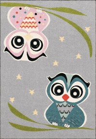 Koberec Agnella Funky Top Owl sivý