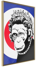 Artgeist Plagát - Queen of Monkeys [Poster] Veľkosť: 20x30, Verzia: Zlatý rám