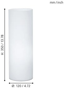 Eglo 81828 - Stolná lampa GEO 1xE27/60W/230V