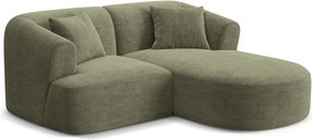 Zelená menčestrová rohová pohovka (pravý roh/s leňoškou) Campi – Cosmopolitan Design