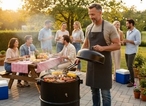 BBQ Meeting Multifunkčný gril 3 v 1 – gril / udiareň / krb 40 × 84 cm BBQ5306