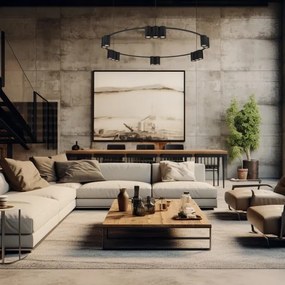 Luster na lanku GENESIS 15xGU10/8W/230V čierna