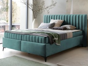 Posteĺ Joy 160x200 cm, modrozelená aqua látka