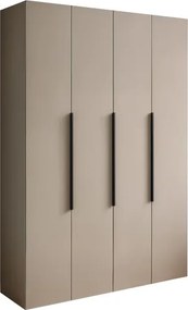 Moderná šatníková skriňa NICEA 160 – Hlínová béžová