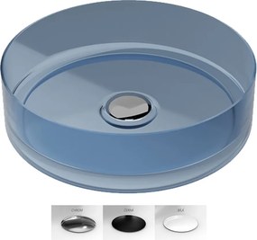 Besco Umývadlo na dosku zo syntetickej živice Enya 36 cm Blue Wave s výpustom Click-Clack BESCO-Typ výpuste: Click-Clack bez prepadu, biela