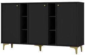 Komoda Tokyo 1 3D čierny grafit 823