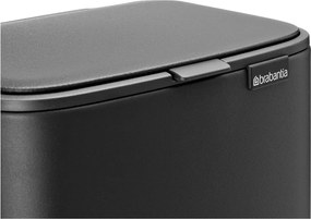 Tmavosivý pedálový oceľový odpadkový kôš 4 l Bo – Brabantia