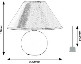 Rabalux 2145 stolná lampa Ariel