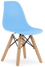Dekorstudio Detská dizajnová stolička ENZO svetlo modrá Počet stoličiek: 2ks