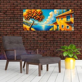 Obraz - Dom s pomarančmi II. (120x50 cm)