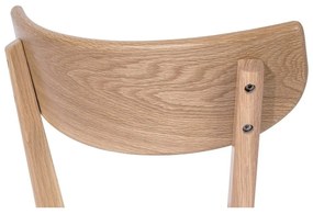 Jedálenská stolička z dubového dreva s bielym sedákom Arch - Bonami Essentials