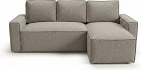 Rozkladacia obojstranná sedacia súprava do L SMART BOUCLE 232x143 cm, sivobéžová