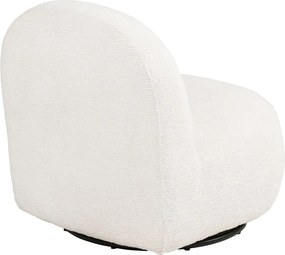 Krémovobiele otočné kreslo Milo – House Nordic