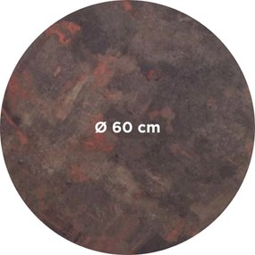 COMPACT 12 METALIC OXID - STOLOVÁ DOSKA Ø60 cm