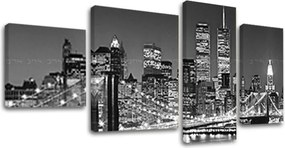 Obraz na plátne 4 dielny MESTO ME036E40 - 90x50 cm