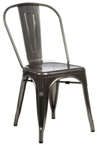 PARIS stolička gunmetal - galvanizované