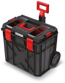 Kufor s kolieskami A, 51 cm, organizér, čierna