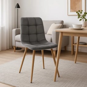 Jedálenská stolička MONTANA zamatová, grafitová