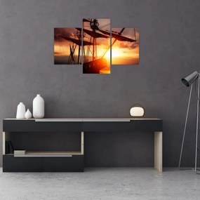 Obraz - Staroveká pirátska loď (90x60 cm)