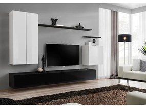 Obývacia stena Switch II Biely/Čierna
