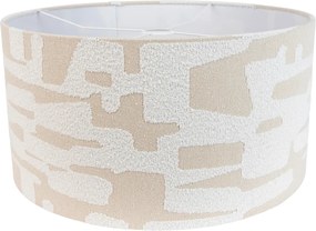 Látkové tienidlo biele s béžovým prúžkom 50/50/25