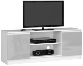 TV stolík Dariel  (biela + metalický lesk). Vlastná spoľahlivá doprava až k Vám domov. 1069772