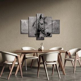 Obraz - Portrét koňa (150x105 cm)