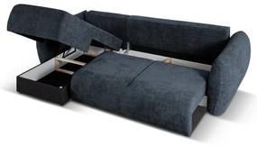 Tmavomodrá rohová pohovka (ľavý roh) Matera – Cosmopolitan Design