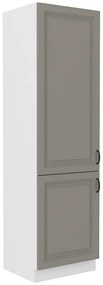Kuchynská skrinka Stilo claygrey/biely 60lo/210 2f