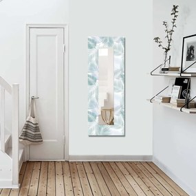 Nástenné zrkadlo s dreveným rámom 40x120 cm - Wallity