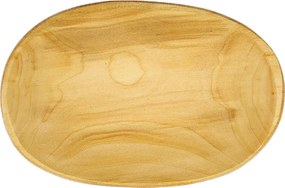 AMADEA Drevený servírovací podnos oválny, masívne drevo, 22 cm
