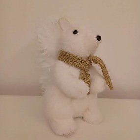 DECOLED Veverička, 14 x 20 x 24 cm, biela