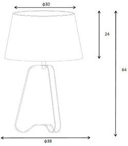 Lucide 30567/81/97 - Stolná lampa CAPUCINO 1xE27/60W/230V