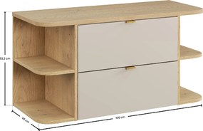 Comad Kúpeľňová skrinka pod doskové umývadlo SET-DC B Cremona 100 kašmír/dub cremona