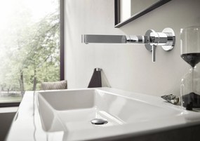 Hansgrohe Finoris, umývadlová batéria pod omietku 240, 2-otvorová inštalácia, EcoSmart, chrómová, HAN-76050000