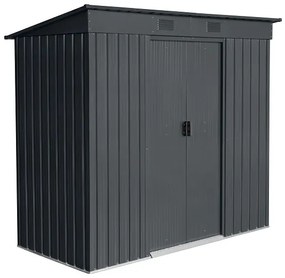 Záhradný domček BestBerg ZDR-2A / 2,4 m² / 110 x 217 x 191 cm / sivá