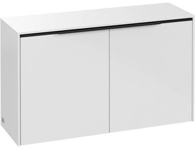 VILLEROY &amp; BOCH Subway 3.0 závesná bočná skrinka nízka, 2 dvierka, 805 x 256 x 423 mm, Brilliant White, C60001VE