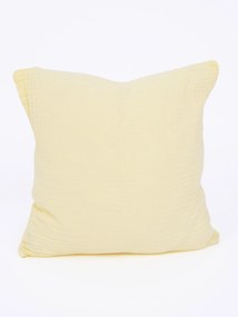 Mušelínová obliečka na vakúš 40 × 40 cm – Alexia pastelovo žltá