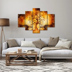 Prírodný abstraktný obraz stromu (150x105 cm)