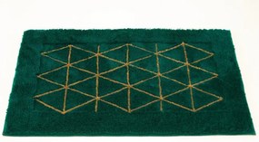 Kúpelňový koberček Jarpol Agadir Lurex 13 zelený / zlatý