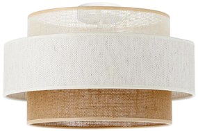 Stropné svietidlo BOHO 1xE27/60W/230V priemer 40 cm biela/juta