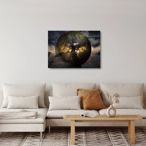 Sklenený obraz - Záhadné nebo (70x50 cm)