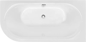 Besco Akrylátová voľne stojaca vaňa Avita A-Line BW Matt CC/NP 150x75 (160x75, 170x75), napúšťanie cez prepad BESCO-Typ výpuste: McAlpine Click-Clack…