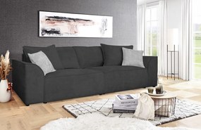 Pohovka John, antracitová látka so štruktúrou