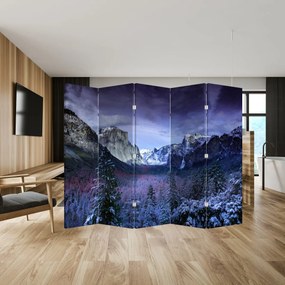 Paraván - Zimné horské krajiny (210x170 cm)