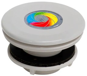 MINI Tube -- tryska VA (biela) - 9LED RGB, 8,2W - pre fóliové bazény