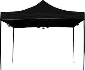 GARDEN LINE Nožnicový stan 3×3 m NAM5742 – záhradný a komerčný pavilón, čierny