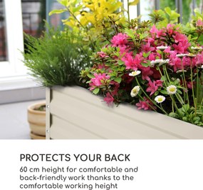 Blumfeldt High Grow Straight, vyvýšený záhon, 200 x 60 x 100 cm, 1200 l, oceľ